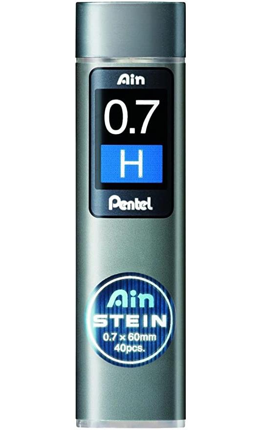 Pentel Ain Stein Mechanical Pencil Lead 0.7mm H 40 Leads (C277-H) 3 Set