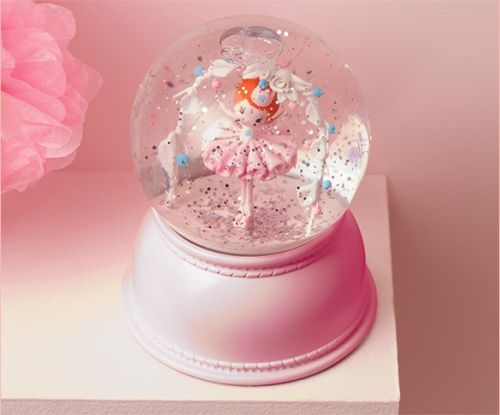 Ballerina Snow Globe Night Light - Bookazine