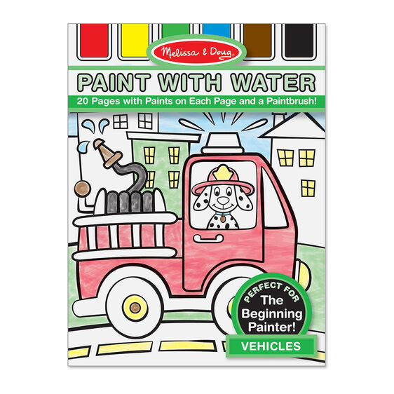 Vehicles Paint with Water Kids&#39; Art Pad