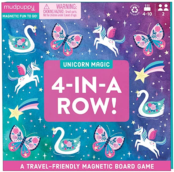 Unicorn Magic-4-In-A-Row Magnetic Board Game