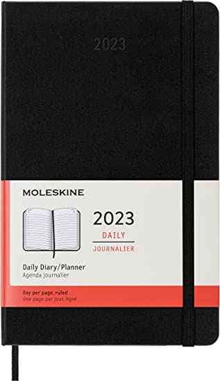 Moleskine Classic 12 Month 2024 Weekly Horizontal Planner, Hard Cover,  Pocket (3.5 x 5.5), Black