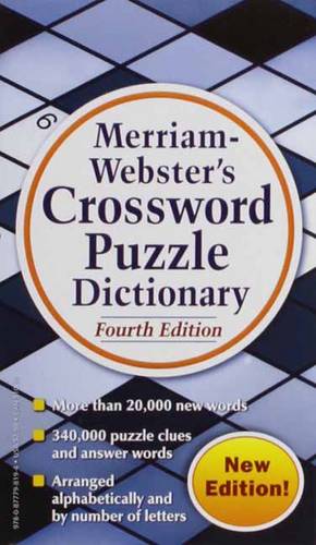 Merriam Webster&#39;s Crossword Puzzle Dictionary