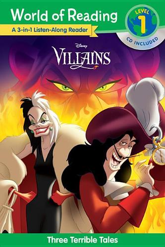 World of Reading Villains 3-in-1 Listen-Along Reader (World of Reading Level 1): 3 Tales of Evil with CD!