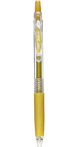 Pilot Juice 0.5mm Metallic Color Gel Ink Ballpoint Pen, Gold (LJU-10EF-GD)