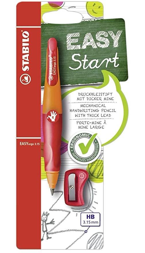 STABILO EASYergo 3.15mm Mechanical Pencil Right Handed - Orange/Red