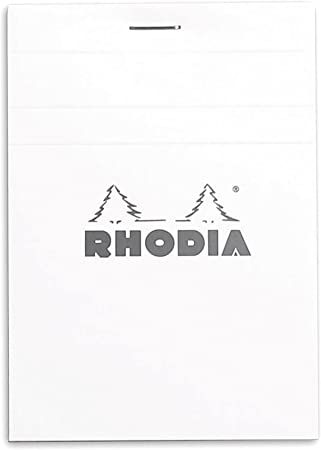 Rhodia Notepad, No12 A7+, Lined - White