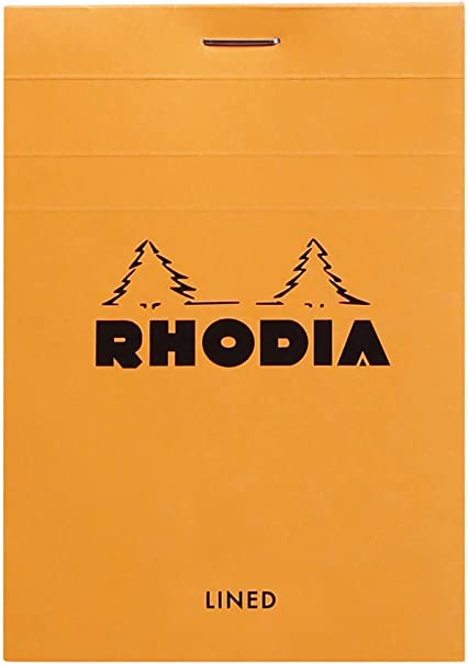 Rhodia Notepad, No12 A7+, Lined - Orange