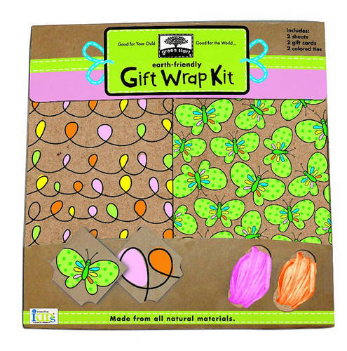 Green Start Butterfly Kisses Gift Wrap Kit