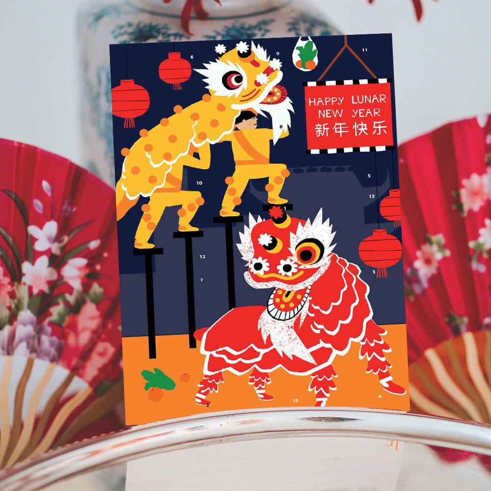 Chinese New Year &quot;Advent Calendar&quot; - Lion Dance