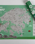 Hong Kong Trail Map Scratch Off Illustrated | Bookazine HK