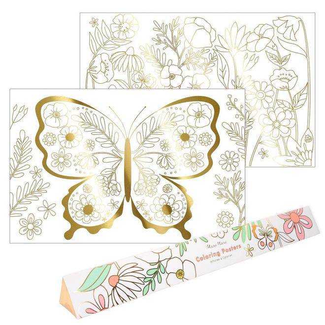 Butterfly-and-Flowers-Coloring-Posters-Pack-of-2-bookazine-hk