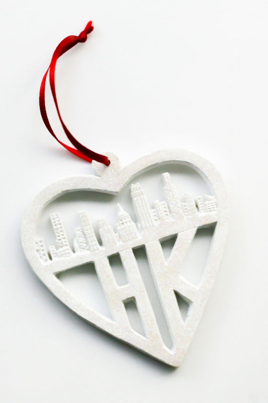 Hong Kong Hearts Pearlescent Ornament | Bookazine HK