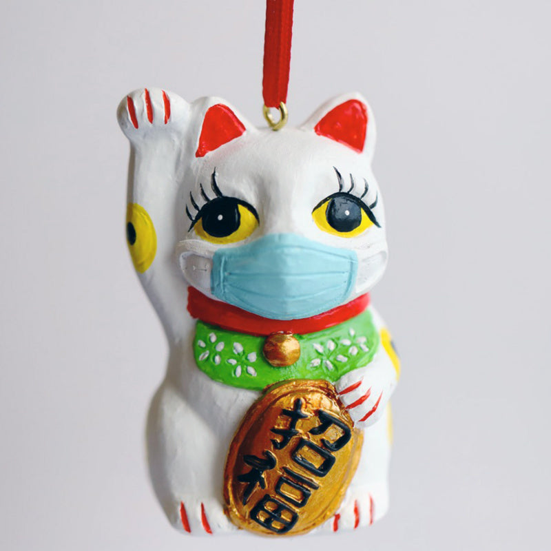 Masked Lucky Cat Ornament | Bookazine HK
