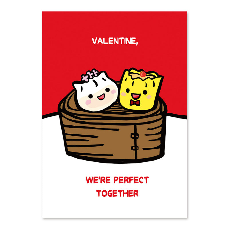 Perfect Together Valentine Dim Sum Greeting Card | Bookazine HK