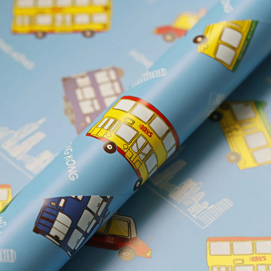 Hong Kong Themed Wrapping Paper 20x28&quot; | Bookazine HK