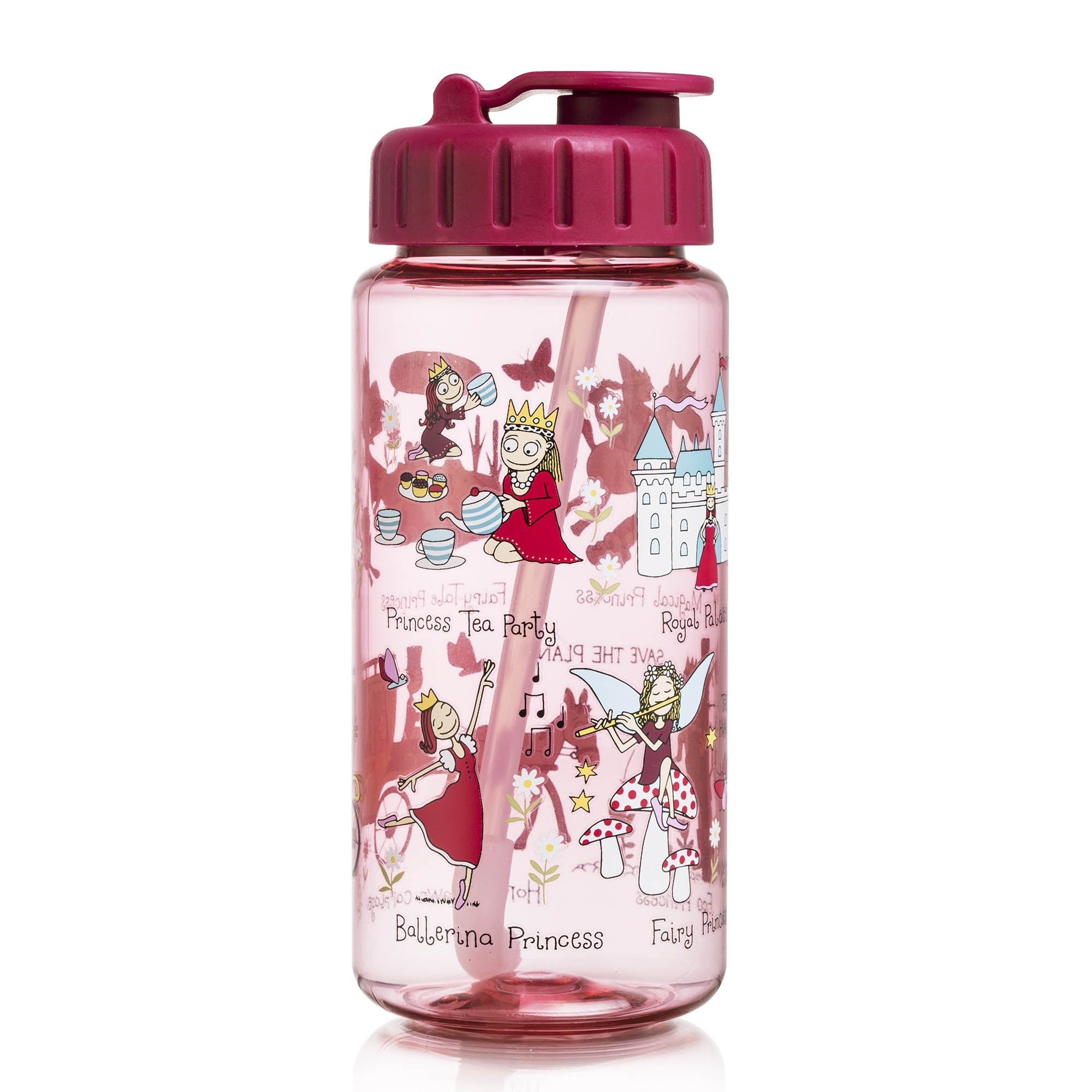 New Princess Drinking Bottle With Straw