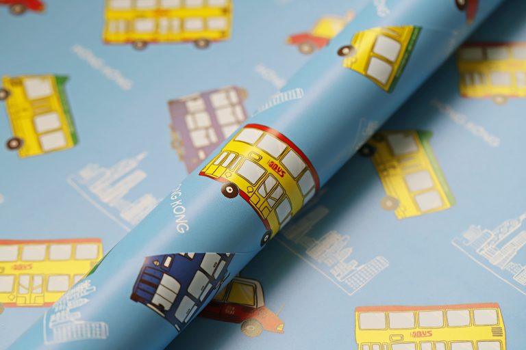 Kids Transport Blue Wrapping Paper | Bookazine HK