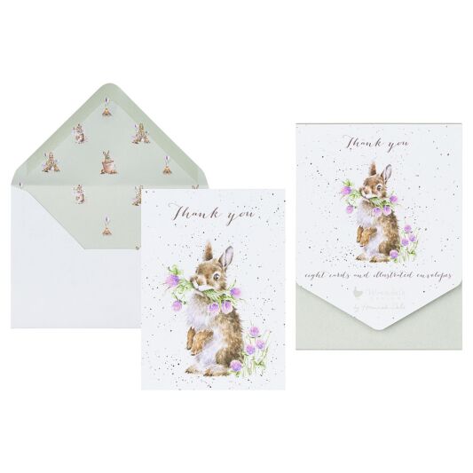 Bunny Thank You Cards Pack of 8